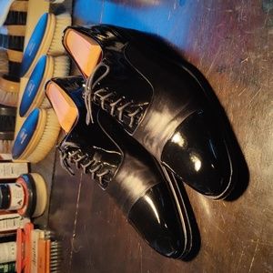 Magnanni black patent and leather 8.5